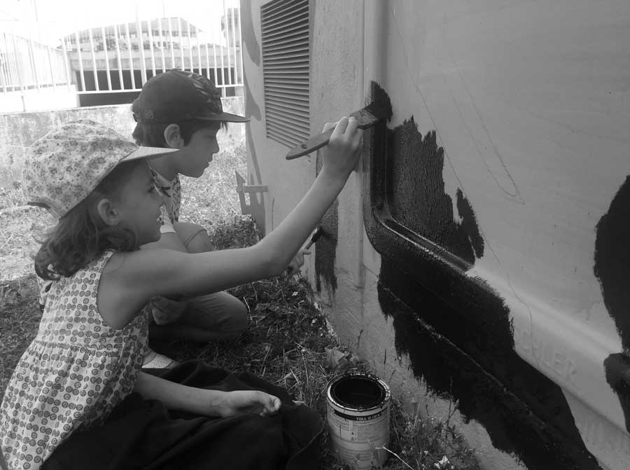 Fresque Melting Paint